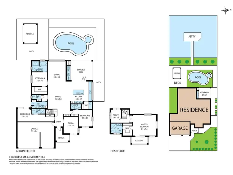 Floorplan of Homely house listing, 6 Bollard Court, Raby Bay QLD 4163