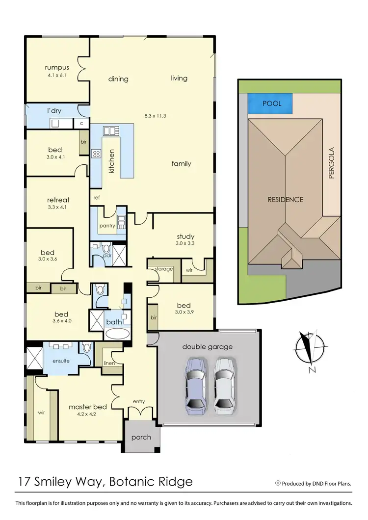 Floorplan of Homely house listing, 17 Smiley Way, Botanic Ridge VIC 3977