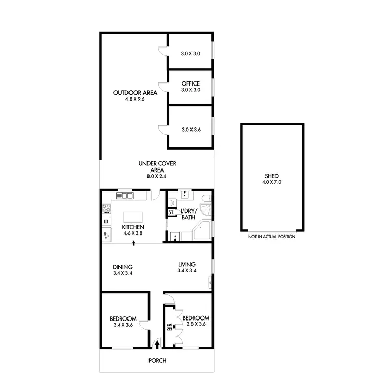 Floorplan of Homely house listing, 47 Lynott Street, Horsham VIC 3400