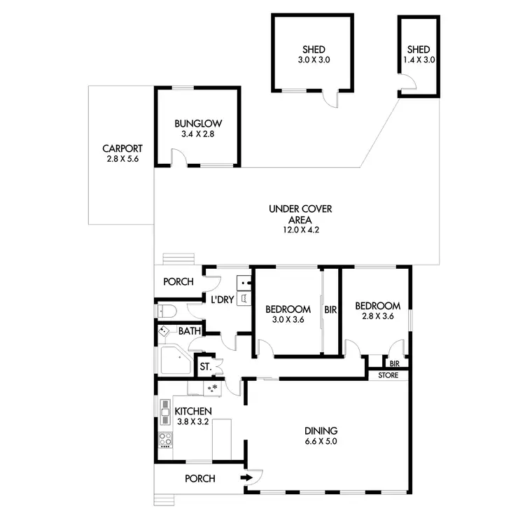 Floorplan of Homely house listing, 4 Puls Place, Horsham VIC 3400