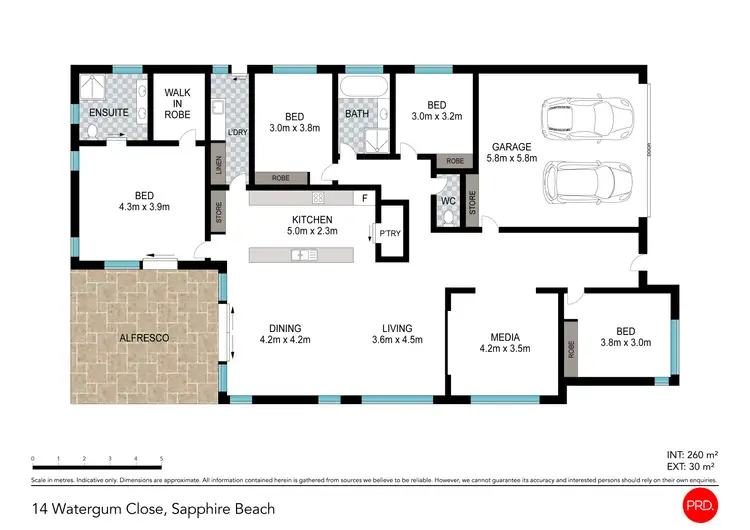 Floorplan of Homely house listing, 14 Watergum Close, Sapphire Beach NSW 2450