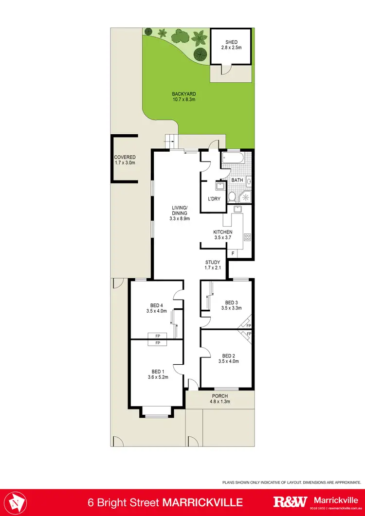 Floorplan of Homely house listing, 6 Bright Street, Marrickville NSW 2204