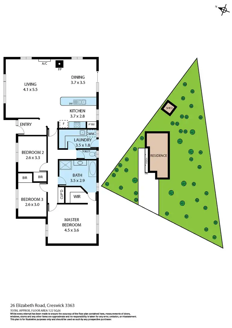 Floorplan of Homely house listing, 26 Elizabeth Road, Creswick VIC 3363