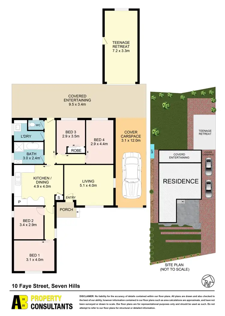 Floorplan of Homely house listing, 10 Faye Street, Seven Hills NSW 2147