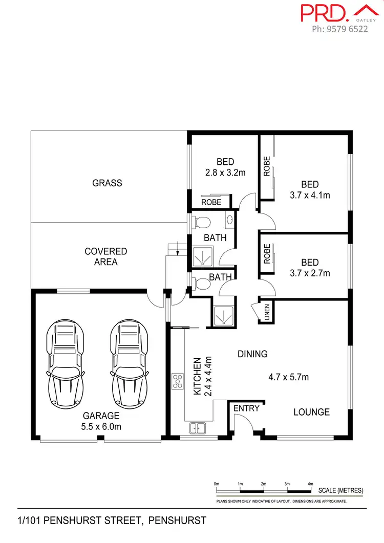 Floorplan of Homely villa listing, 1/101 Penshurst Street, Penshurst NSW 2222