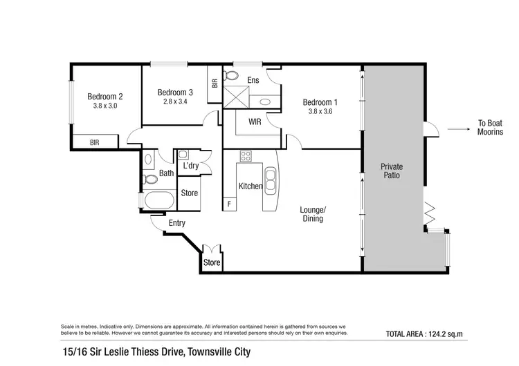 Floorplan of Homely unit listing, Unit 15/16 Sir Leslie Thiess Drive, Townsville City QLD 4810