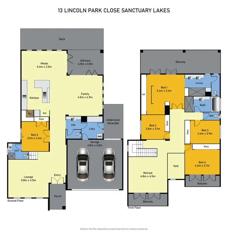 Floorplan of Homely house listing, 13 Lincoln Park Close, Sanctuary Lakes VIC 3030