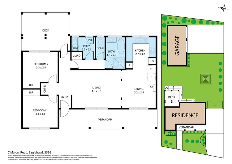 Floorplan of Homely house listing, 7 Majors Road, Eaglehawk VIC 3556