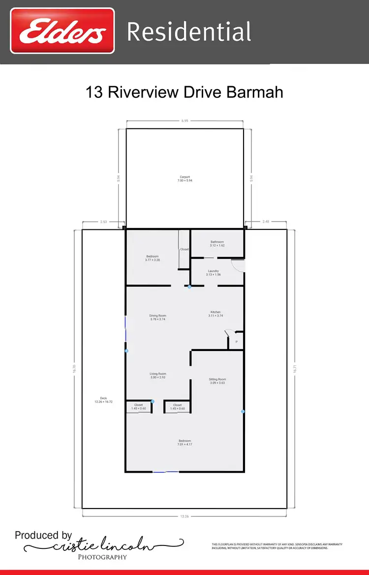 Floorplan of Homely house listing, 13 Riverview Drive, Barmah VIC 3639