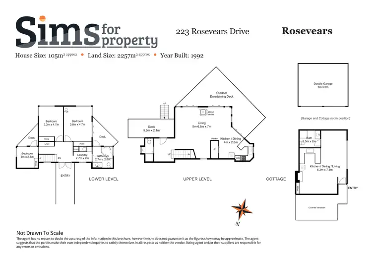 Floorplan of Homely house listing, 223 Rosevears Drive, Rosevears TAS 7277