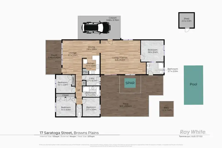 Floorplan of Homely house listing, 17 Saratoga Street, Browns Plains QLD 4118