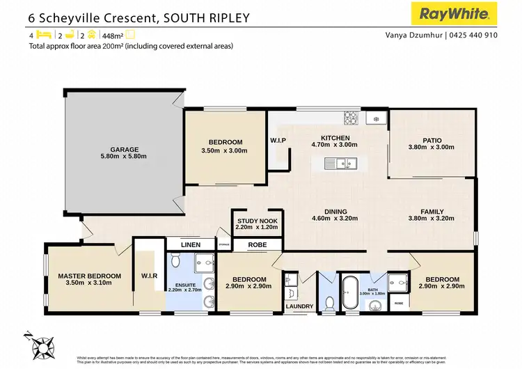 Floorplan of Homely house listing, 6 Scheyville Crescent, South Ripley QLD 4306
