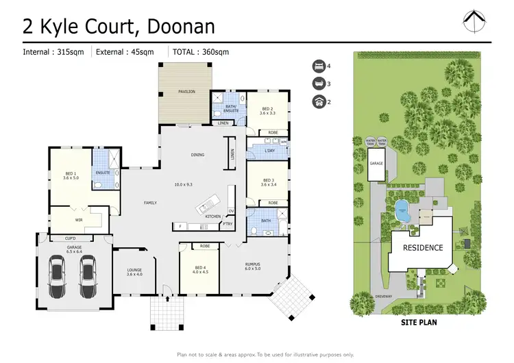 Floorplan of Homely house listing, 2 Kyle Court, Doonan QLD 4562