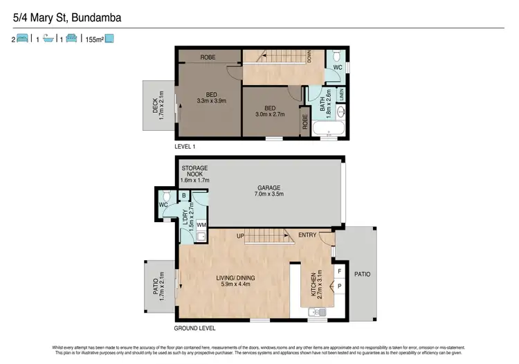 Floorplan of Homely house listing, 5/4 Mary Street, Bundamba QLD 4304