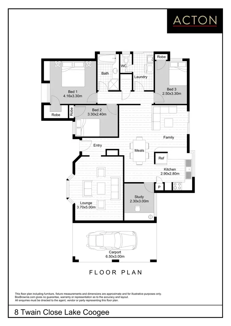 Floorplan of Homely house listing, 8 Twain Close, Lake Coogee WA 6166