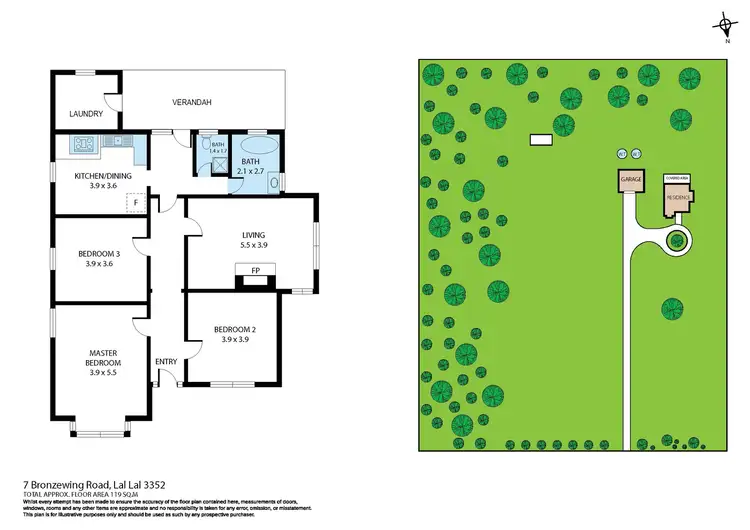 Floorplan of Homely house listing, 7 Bronzewing Road, Lal Lal VIC 3352