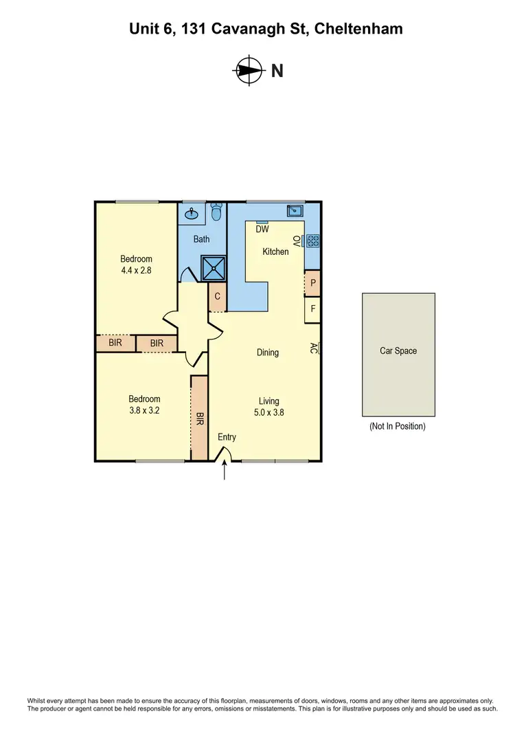 Floorplan of Homely apartment listing, 6/131 Cavanagh Street, Cheltenham VIC 3192