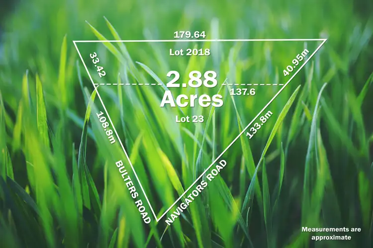 Floorplan of Homely land listing, LOT 23 & 2018, Part of 410 Navigators Road, Navigators VIC 3352
