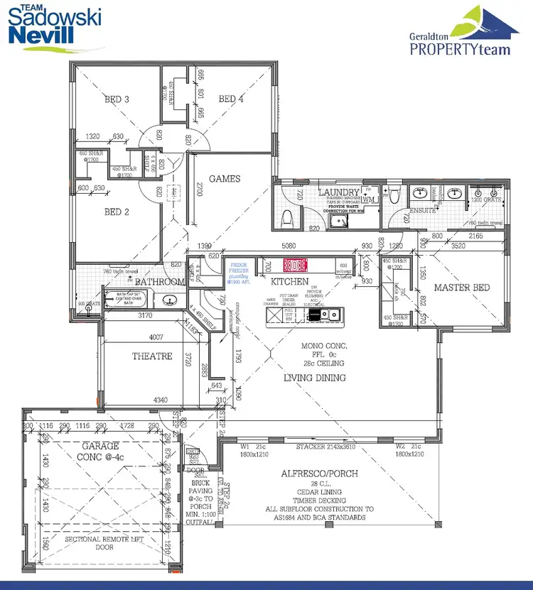 Floorplan of Homely house listing, 10 Pinnclea Heights, Drummond Cove WA 6532