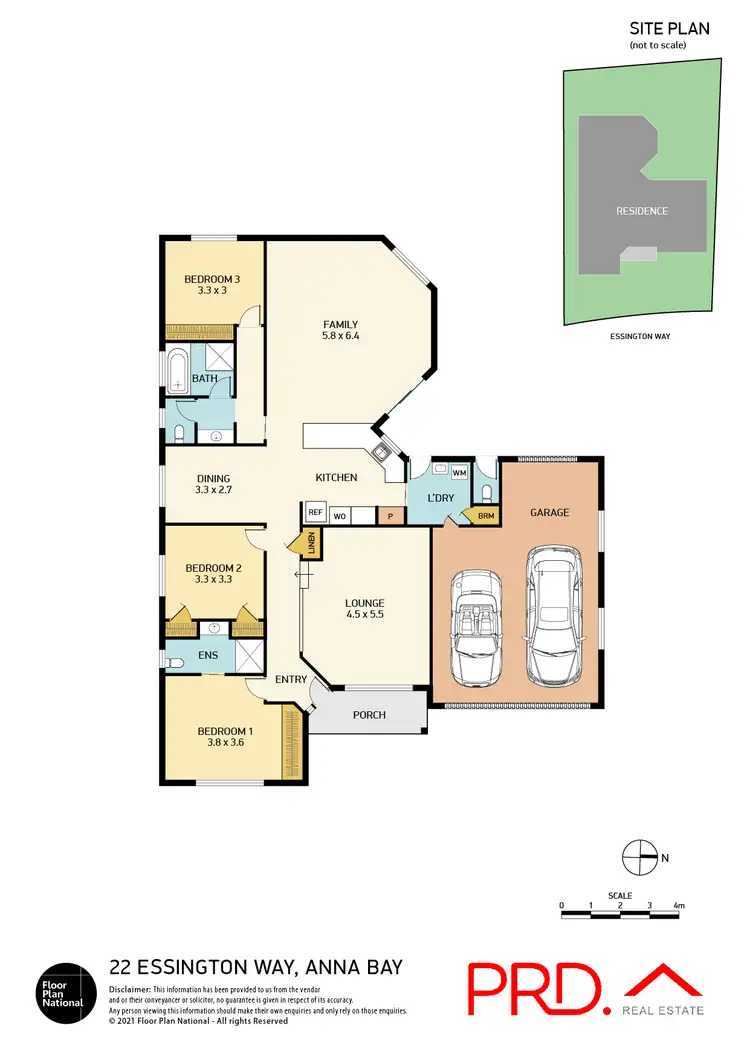 Floorplan of Homely house listing, 22 Essington Way, Anna Bay NSW 2316