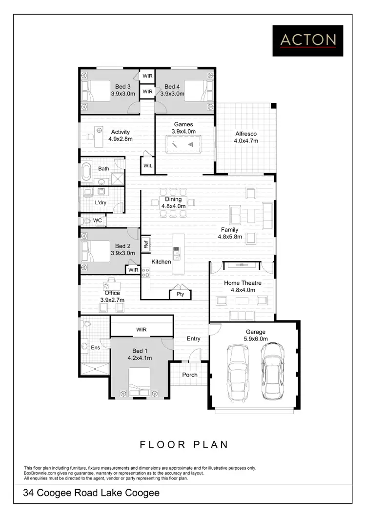 Floorplan of Homely house listing, 34 Coogee Road, Lake Coogee WA 6166