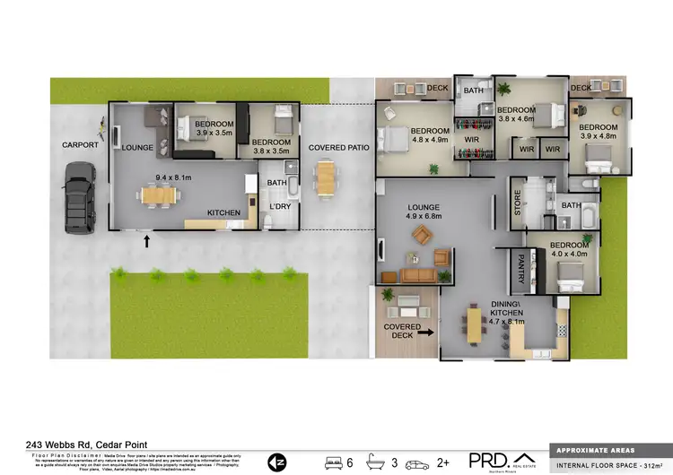 Floorplan of Homely house listing, 243 Webbs Road, Cedar Point NSW 2474