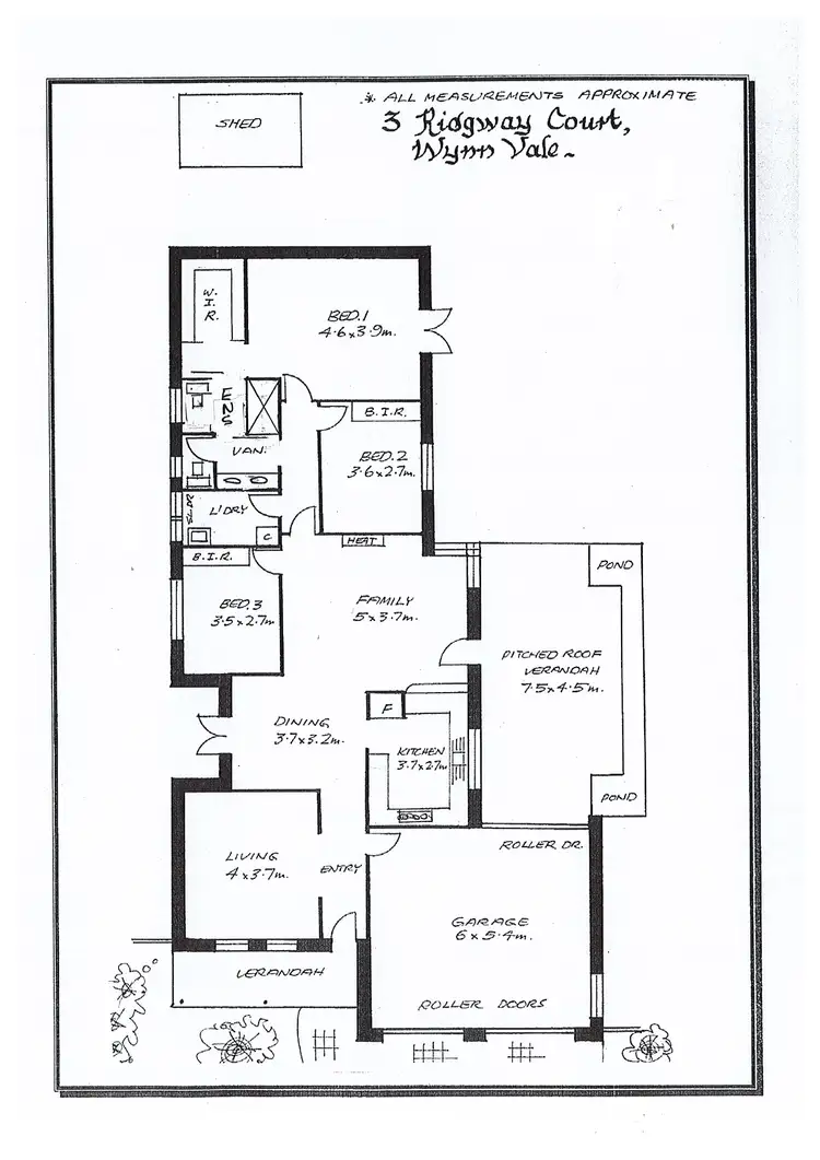 Floorplan of Homely house listing, 3 Ridgway Court, Wynn Vale SA 5127