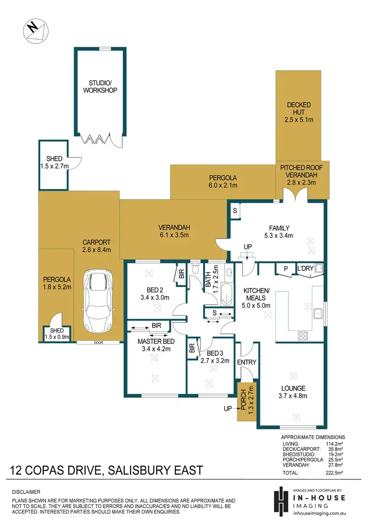 Floorplan of Homely house listing, 12 Copas Drive, Salisbury East SA 5109