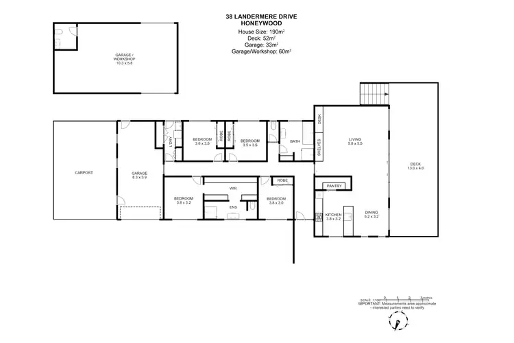 Floorplan of Homely house listing, 38 Landermere Drive, Honeywood TAS 7017