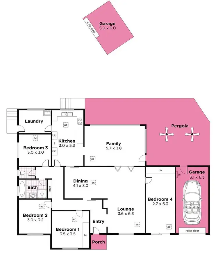 Floorplan of Homely house listing, 3 Longview Road, Windsor Gardens SA 5087