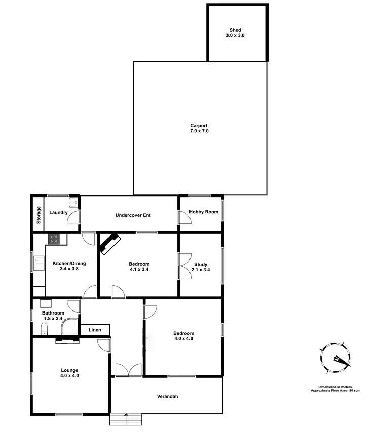 Floorplan of Homely house listing, 280a Hobart Road, Youngtown TAS 7249