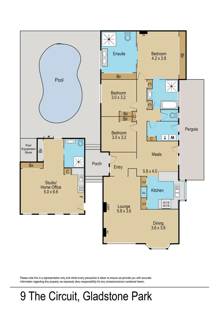Floorplan of Homely house listing, 9 The Circuit, Gladstone Park VIC 3043