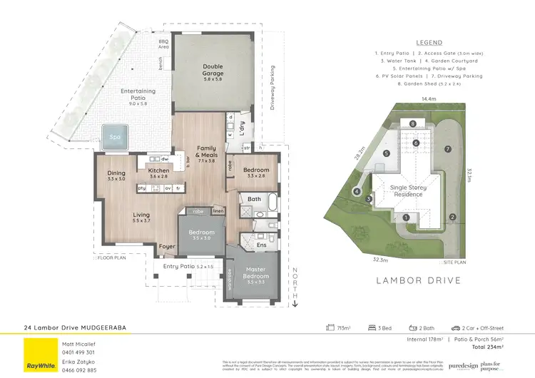 Floorplan of Homely house listing, 24 Lambor Drive, Mudgeeraba QLD 4213
