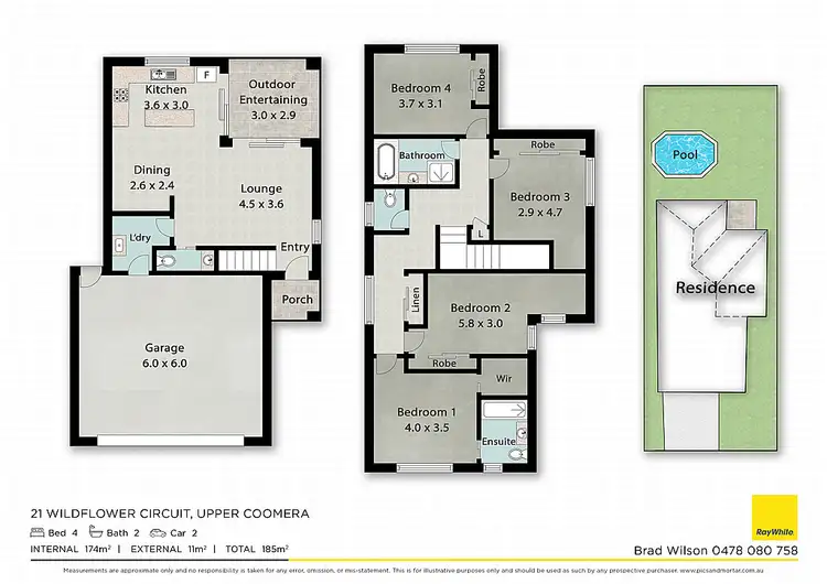 Floorplan of Homely house listing, 21 Wildflower Circuit, Upper Coomera QLD 4209