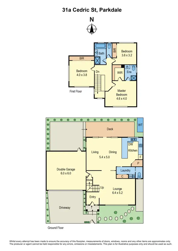 Floorplan of Homely townhouse listing, 31A Cedric Street, Parkdale VIC 3195