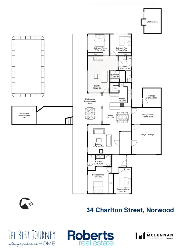 Floorplan of Homely house listing, 34 Charlton Street, Norwood TAS 7250