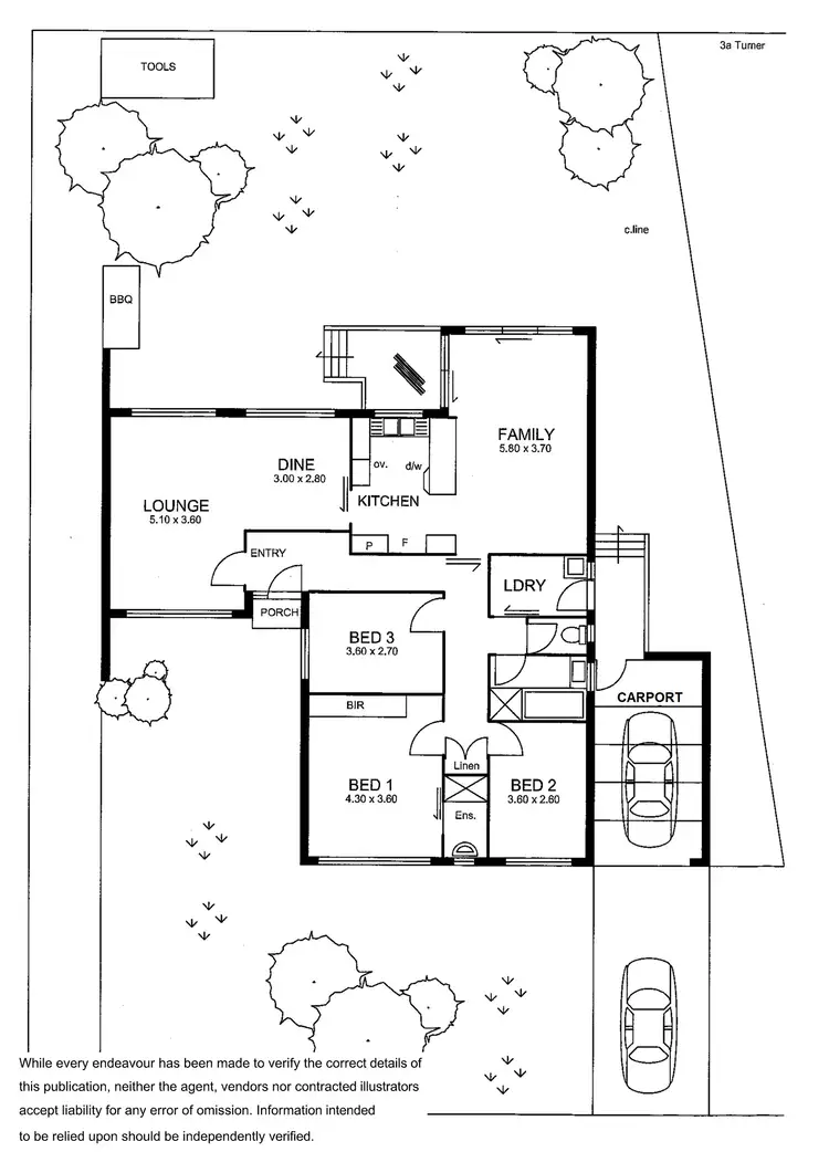 Floorplan of Homely house listing, 3A Turner Terrace, Dernancourt SA 5075