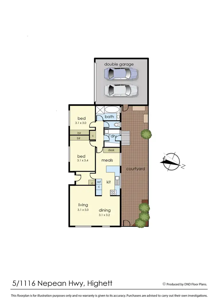 Floorplan of Homely unit listing, 5/1116-1118 Nepean Highway, Highett VIC 3190