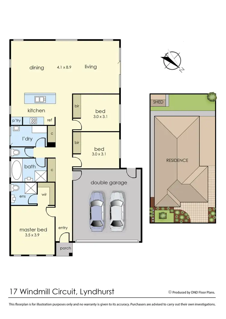 Floorplan of Homely house listing, 17 Windmill Circuit, Lyndhurst VIC 3975