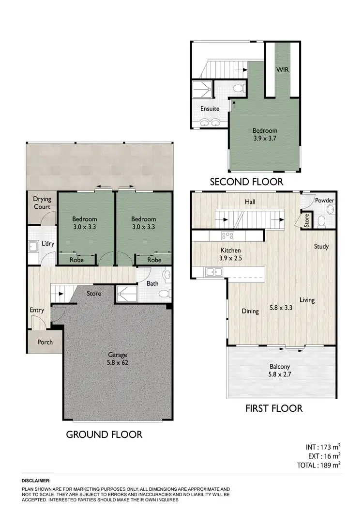 Floorplan of Homely townhouse listing, 34/24 The Corso, North Lakes QLD 4509