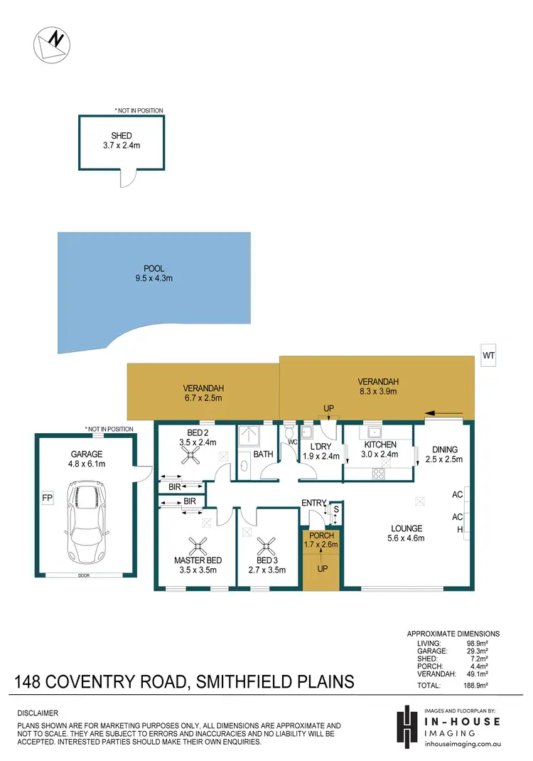Floorplan of Homely house listing, 148 Coventry Road, Smithfield Plains SA 5114