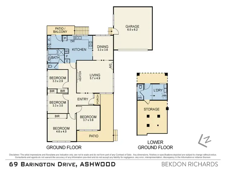 Floorplan of Homely house listing, 69 Barrington Drive, Ashwood VIC 3147