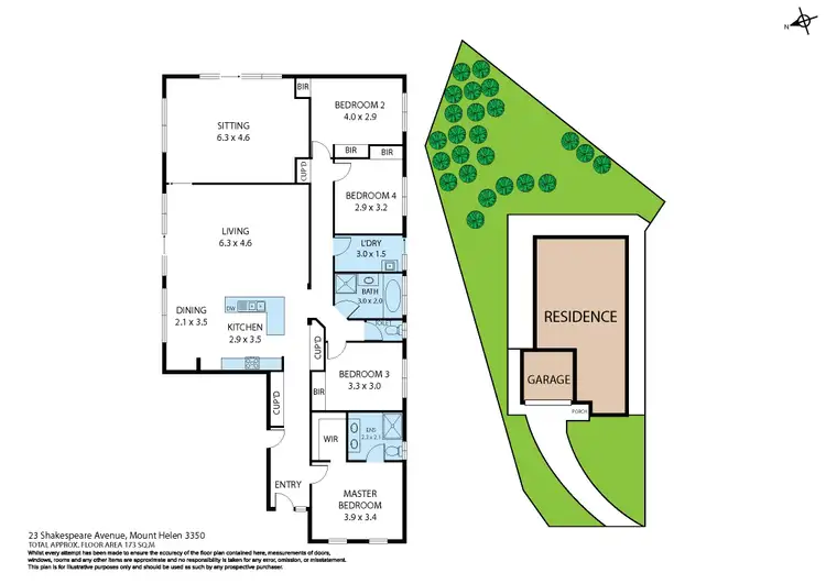 Floorplan of Homely house listing, 23 Shakespeare Avenue, Mount Helen VIC 3350