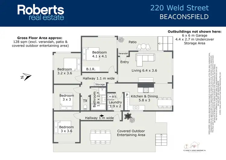 Floorplan of Homely house listing, 220 Weld Street, Beaconsfield TAS 7270