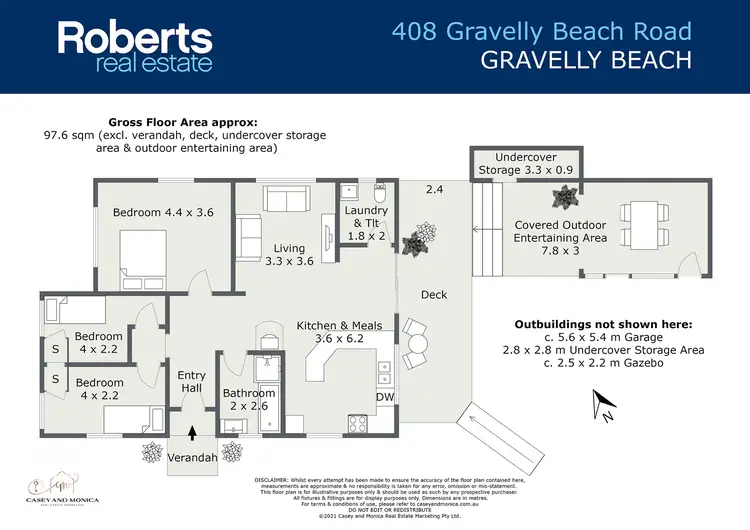 Floorplan of Homely house listing, 408 Gravelly Beach Road, Gravelly Beach TAS 7276