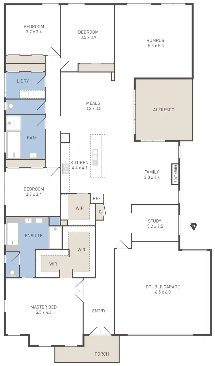 Floorplan of Homely house listing, 24 Carmine Circuit, Burnside VIC 3023
