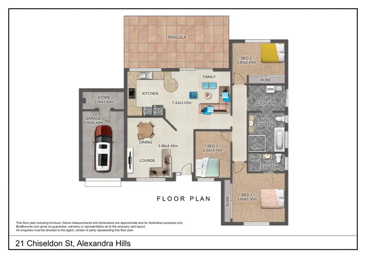 Floorplan of Homely house listing, 21 Chiseldon Street, Alexandra Hills QLD 4161