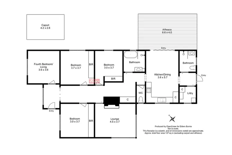 Floorplan of Homely house listing, 11 Deacon Street, Upper Burnie TAS 7320