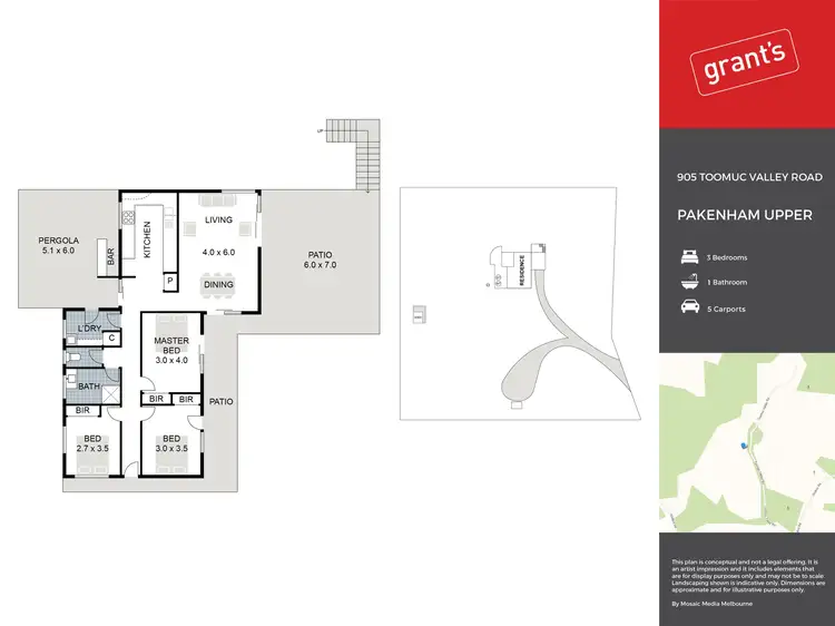 Floorplan of Homely house listing, 905 Toomuc Valley Road, Pakenham Upper VIC 3810