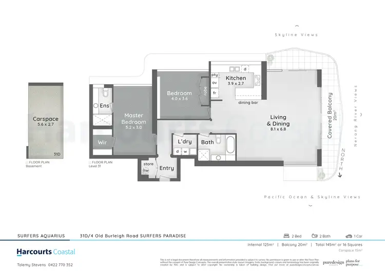 Floorplan of Homely apartment listing, 31D/4 Old Burleigh Road, Surfers Paradise QLD 4217